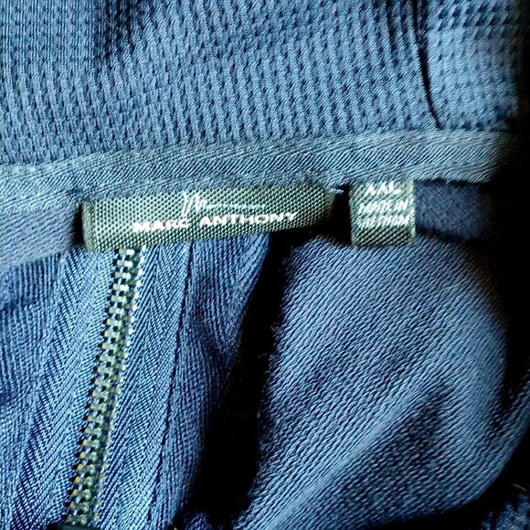 Marc Anthony Men's Navy Tailored Hooded Zip Jacket, size XXL - Picture 4 of 6